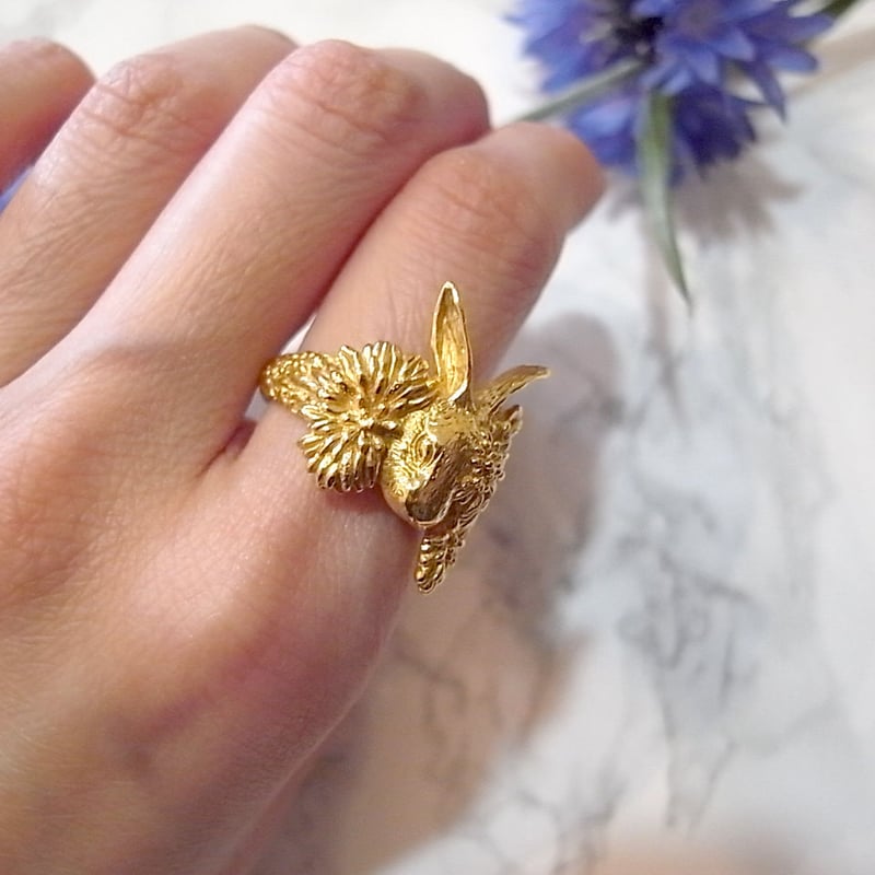 CULOYON】 Cache-cache Bunny リング | goldandbouncy