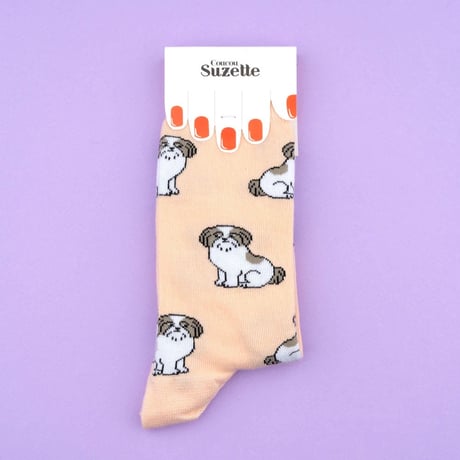 【Coucou Suzette】Shih tzu（シーズー） くつした
