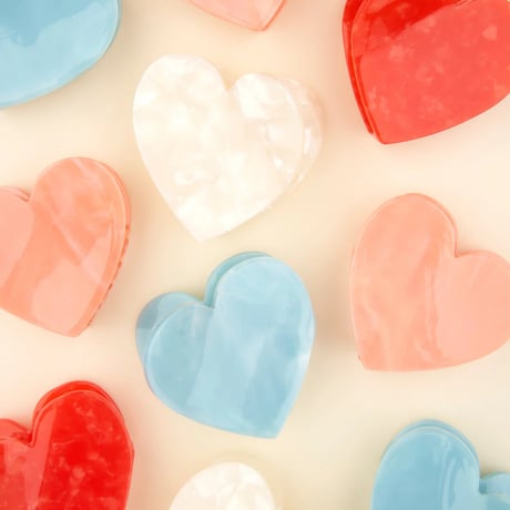 【Coucou Suzette】White Heart ヘアクリップ
