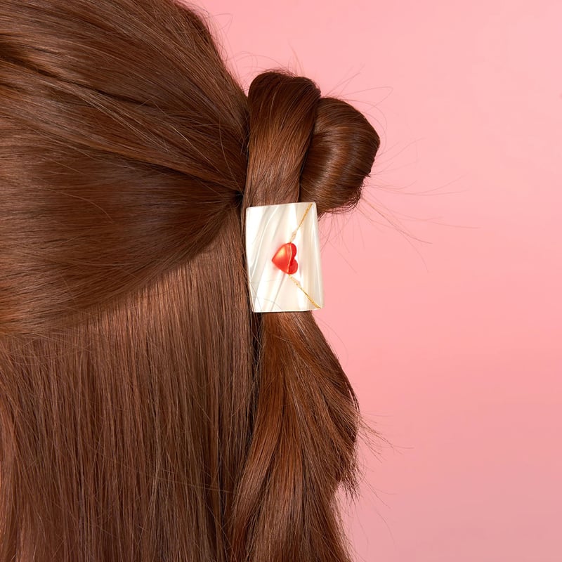 Coucou Suzette】Mini Love Letter ヘアクリップ（スモールサイズ