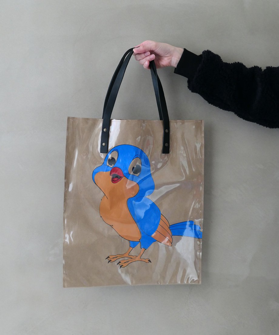 SIMEON FARRAR】Blue Bird PVC PAPER BAG | goldan