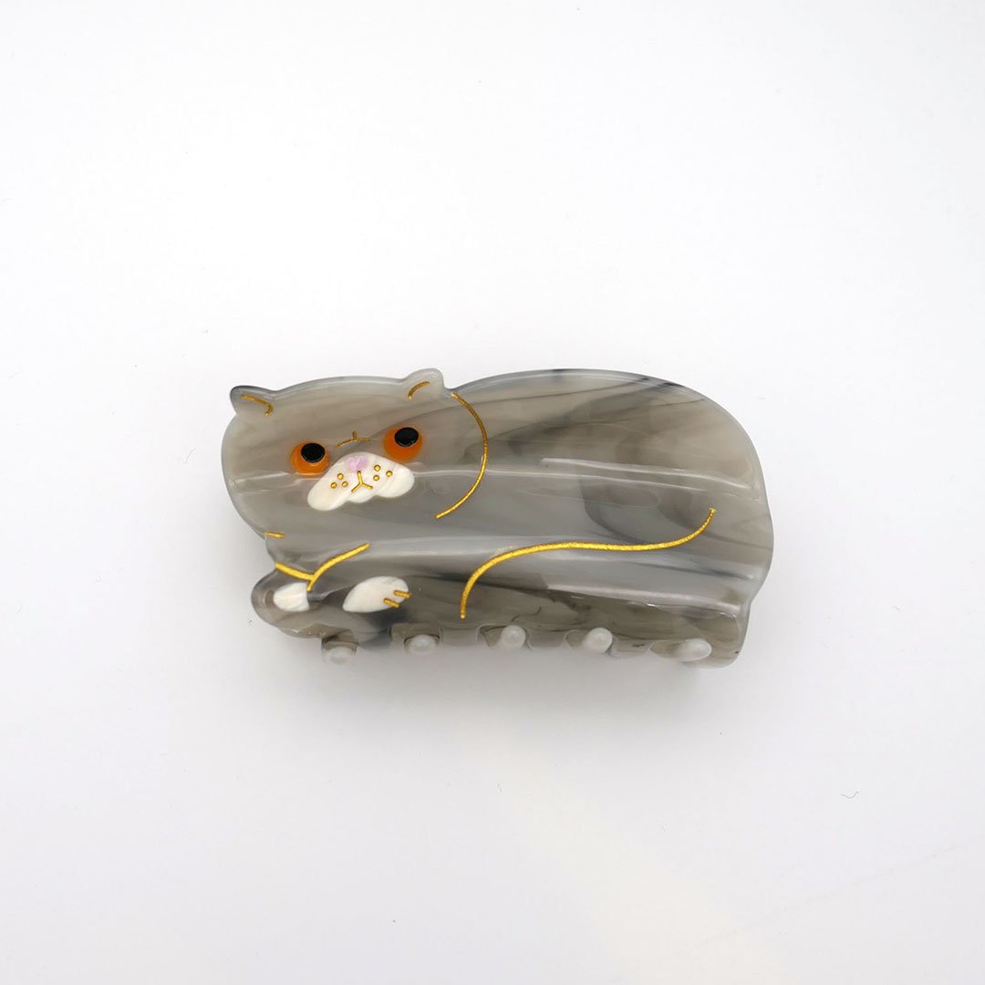 ゆきそら 660*ヘアクリップ(猫) ゆきそら様専用 660*ヘアクリップ(猫)
