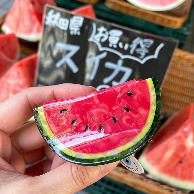 【SALE/10%OFF Coucou Suzette】Watermelon ヘアクリップ | goldandbouncy ヘアアレンジ