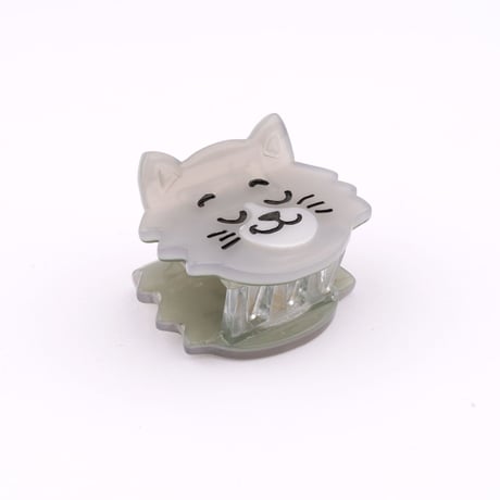 【Coucou Suzette】Mini Gray Cat ヘアクリップ