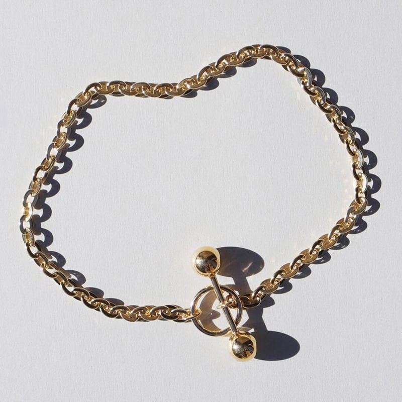 Saskia Diez】BARBELL チョーカーネックレス | goldandbouncy Saskia Diez】BARBELL チョーカーネックレス | goldandbouncy