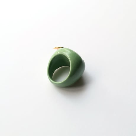 【ANDRESGALLARDO】 APPLE PORCELAIN RING GREEN