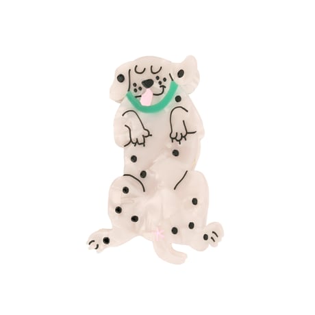 【Coucou Suzette】Dalmatian ヘアクリップ（メタル製留め具）