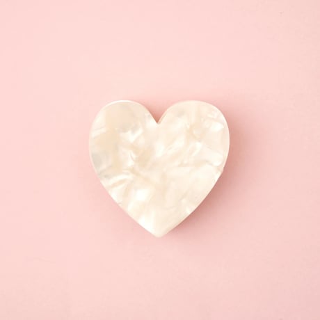 【Coucou Suzette】White Heart ヘアクリップ