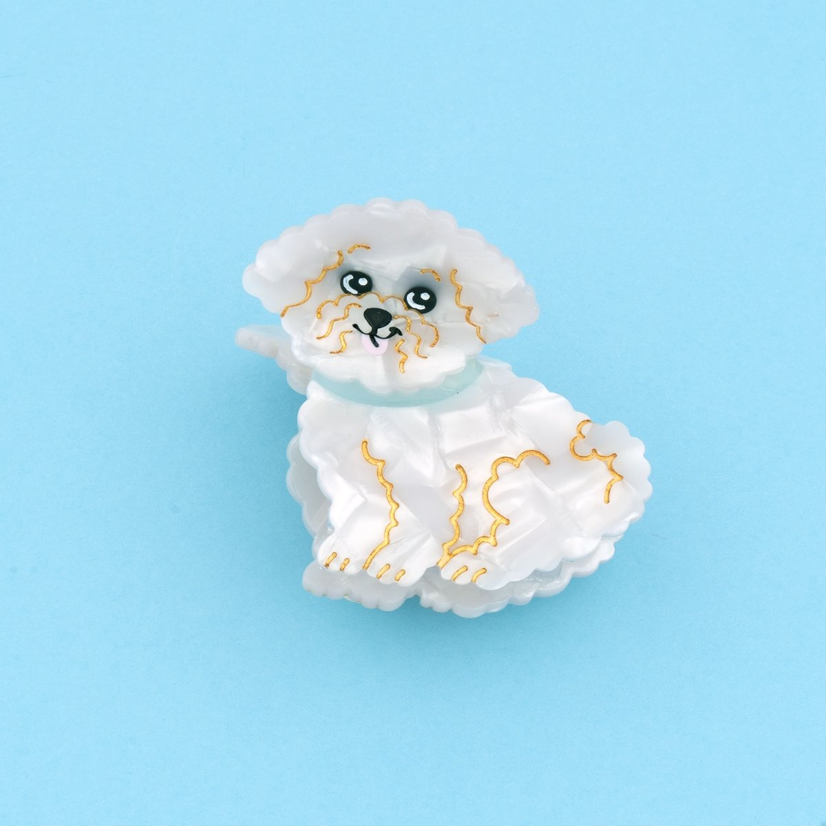 Coucou Suzette】Bichon ヘアクリップ | goldandbouncy
