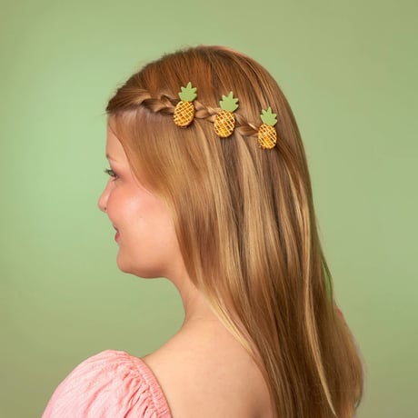 【Coucou Suzette】Pineapple ミニヘアピン