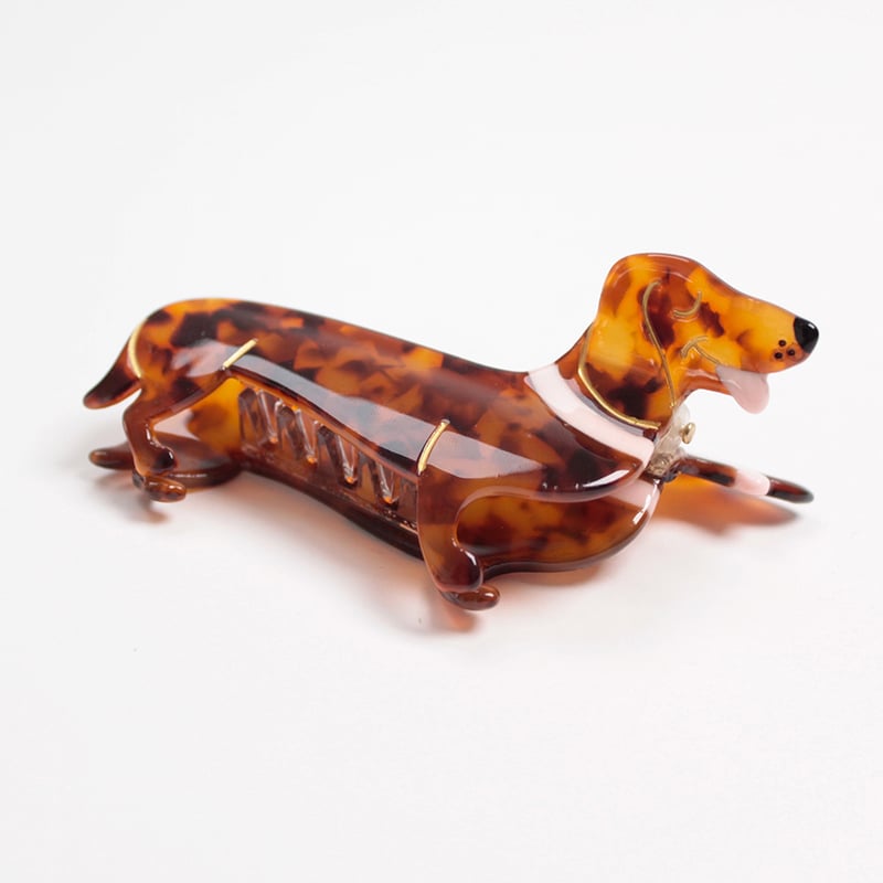 Coucou Suzette】Dachshund ヘアクリップ | goldandbouncy