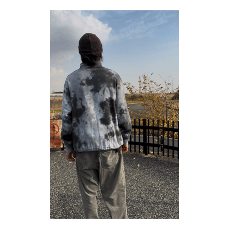 JAVARA「DISK HALF ZIP SWEAT (MONO)」