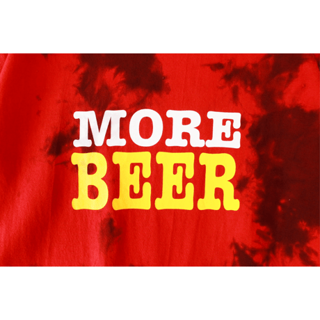 MORE BEER「BIG LOGO TEE (RED)」