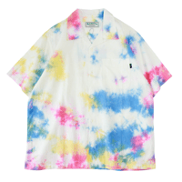 A HOPE HEMP「MARBLE 開襟シャツ(MULTI)」