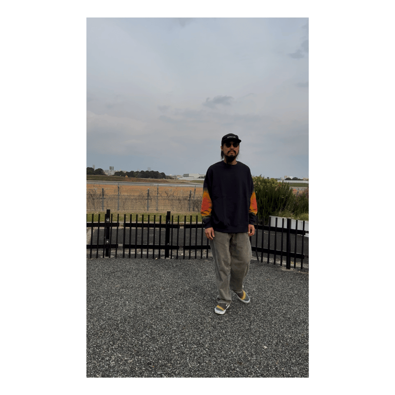 JAVARA「ELBOW WIDE SWEAT (NAVY)」 | JAVARA'S