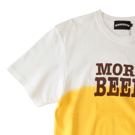 MORE BEER「BIG LOGO TEE(BEER COLOR)」