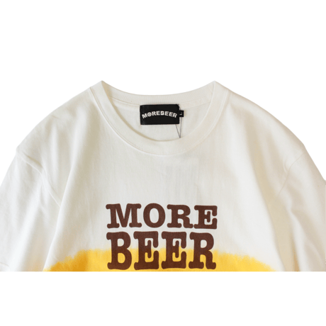 MORE BEER「BIG LOGO TEE(BEER COLOR)」