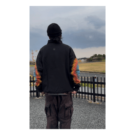 JAVARA「ELBOW HALF ZIP SWEAT」