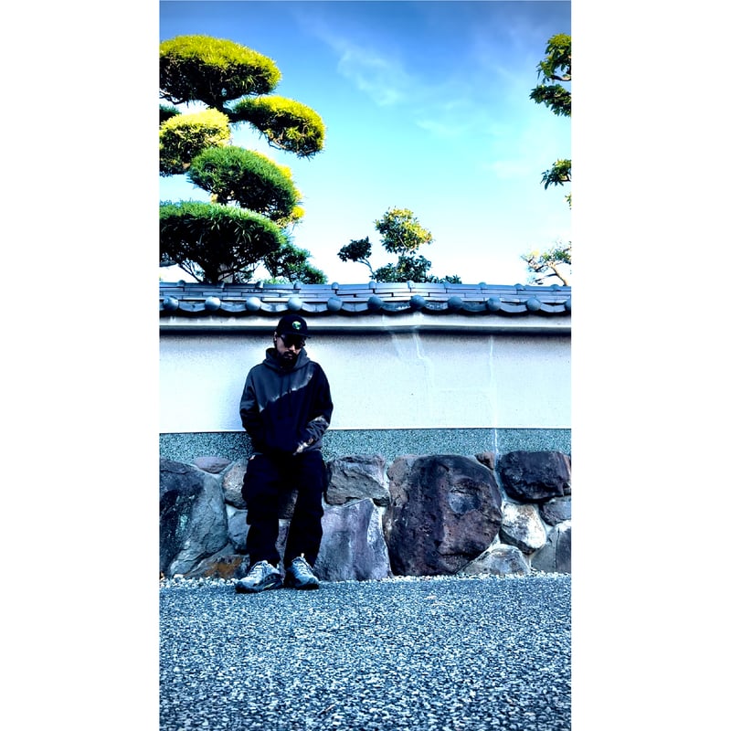 ユハ JUHA ファーフーデッド帽子 メンズ FREE ブラック ユハ