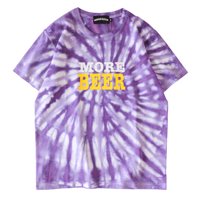 MORE BEER「BIG LOGO TEE (PURPLE)」