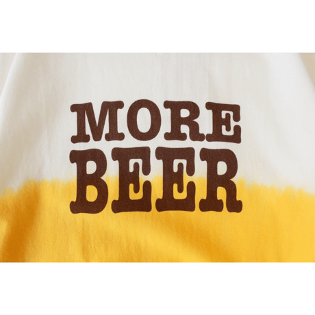 MORE BEER「BIG LOGO TEE(BEER COLOR)」