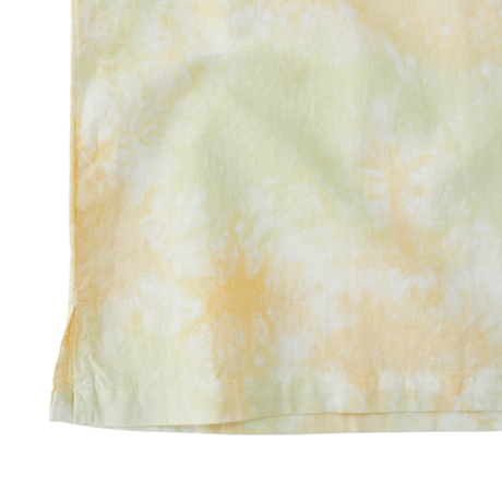 A HOPE HEMP「MARBLE 開襟シャツ(GREEN&ORANGE)」
