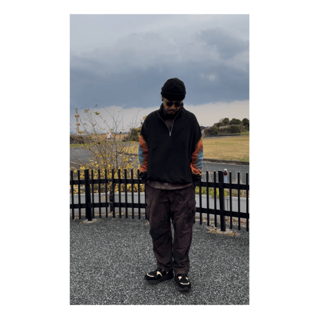 JAVARA「ELBOW HALF ZIP SWEAT」