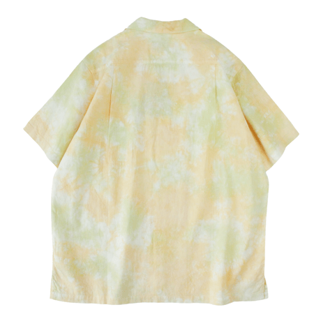 A HOPE HEMP「MARBLE 開襟シャツ(GREEN&ORANGE)」