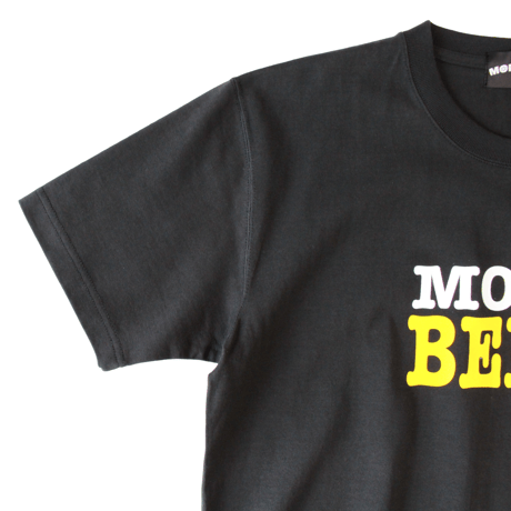 MORE BEER「BIG LOGO TEE(CHARCOAL BLACK)」