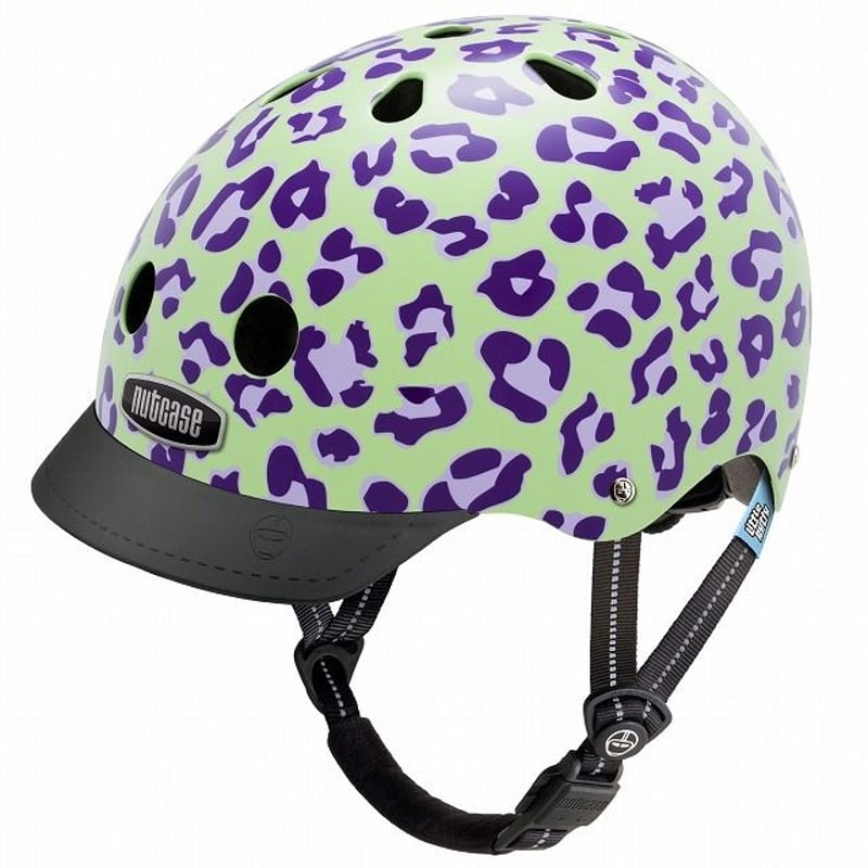 NUTCASE ヘルメットLITTLE NUTTY Grape Leopard(グレープレオパ