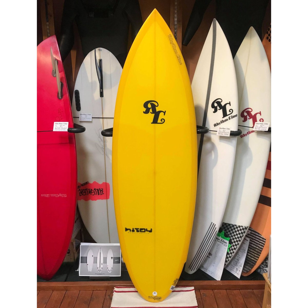 RhythmLine By HITOY SURFBOARDオルタナティブボード・モデル HYB