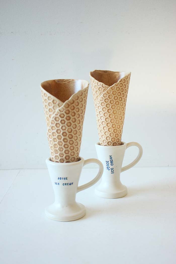 ☆受注制作 アイスクリームフラワーベース (スタンド付) | joice on