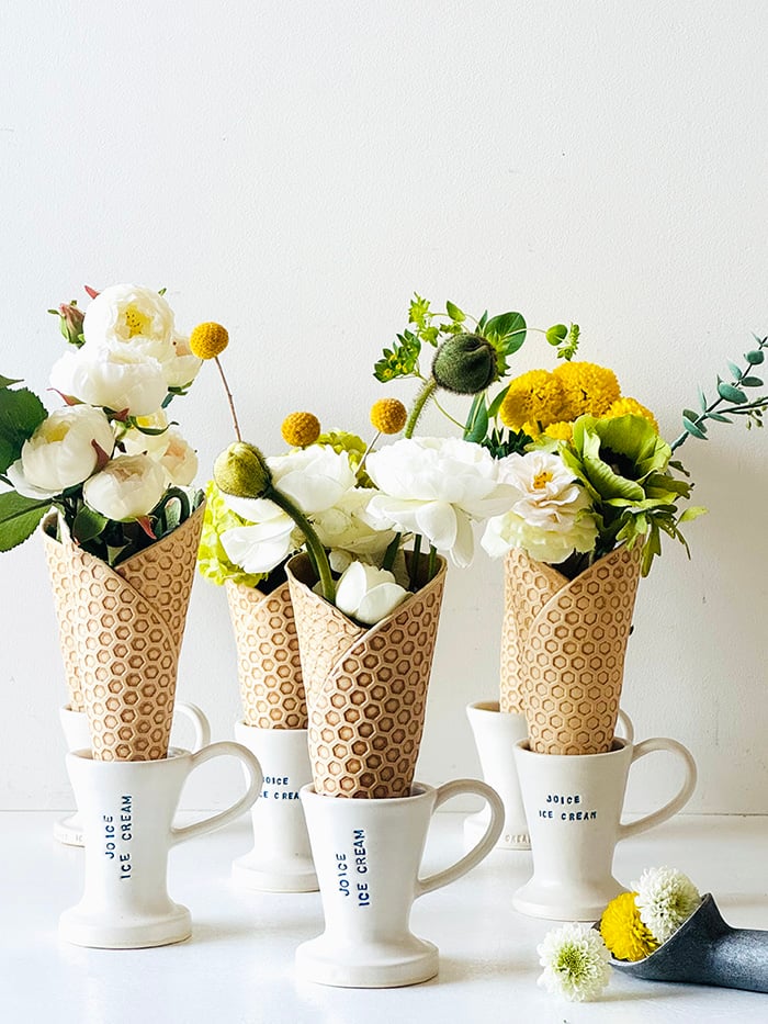 ☆受注制作 アイスクリームフラワーベース (スタンド付) | joice on