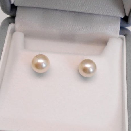あこやシンプルピアス