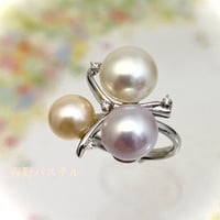 春野パステルリング・ピアスセット