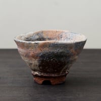 ◇◇陶器 萩焼 輪花◇◇ 鬼萩向付 碗揃(二客セット） (木箱入） 黒田岳