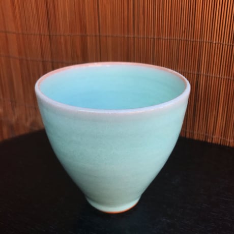 陶器 萩焼 和食器 作家 和モダン カフェ フリーカップ 湯呑 小鉢 茶碗 器 青磁 ブルー 翡翠色