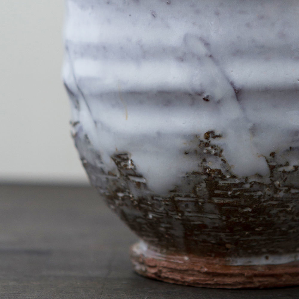 萩焼 作家物　 白萩の花生け 萩焼 作家物 白萩の花生け