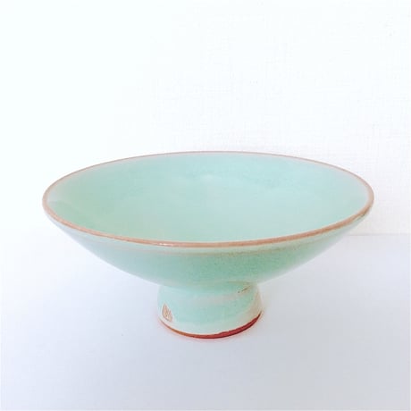 陶器 萩焼 和食器 作家 和モダン カフェ 飯碗 茶碗 器 青磁 ブルー 翡翠色