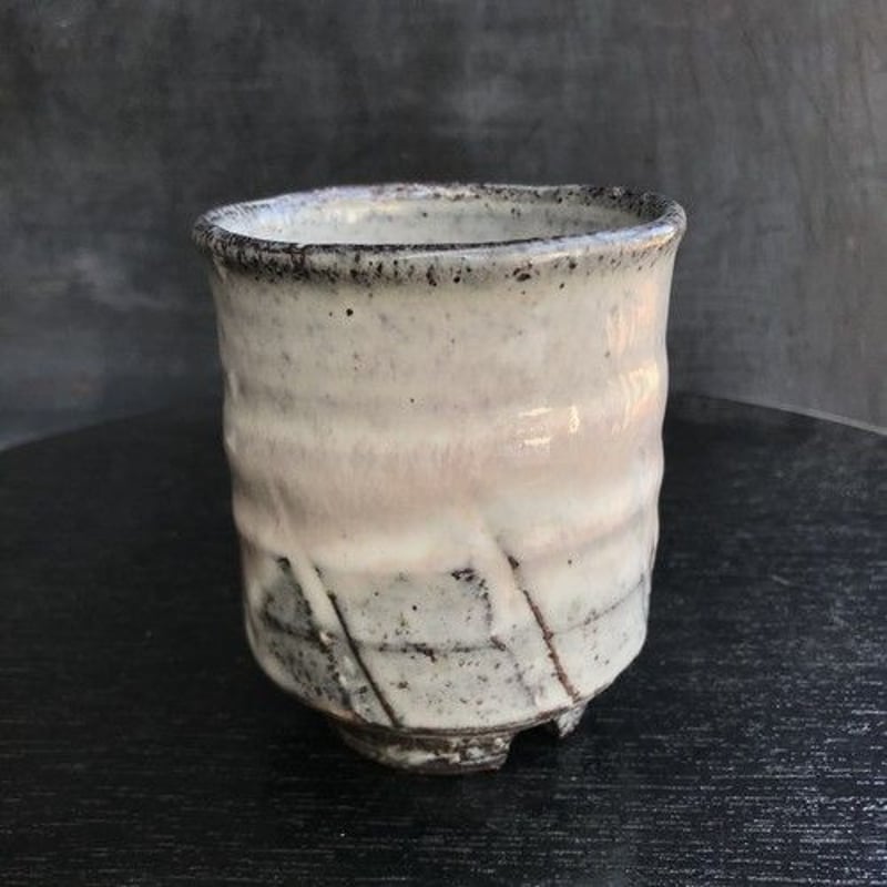 陶器 萩焼 和食器 作家 和モダン 組湯呑 ペア湯呑 灰桜 木箱入