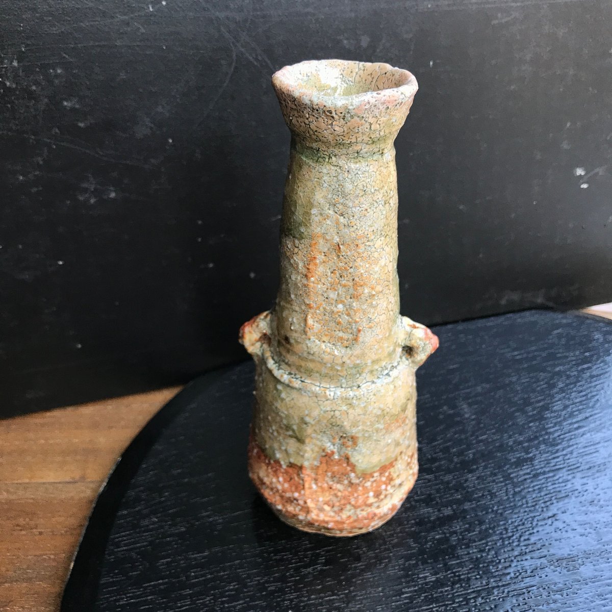 陶器 萩焼 和食器 作家 和モダン 鬼萩 耳付花瓶 黒田岳 | 陶器 和食器