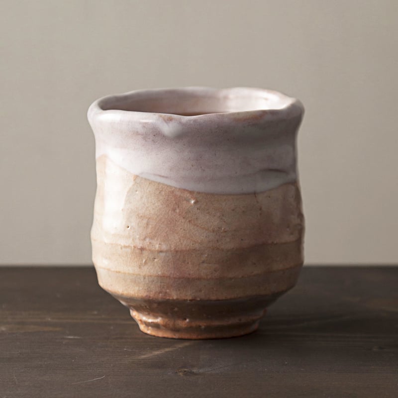 小久保凌雲 作 萩焼 茶碗 共箱 茶道具 T330 茶碗 『萩茶碗