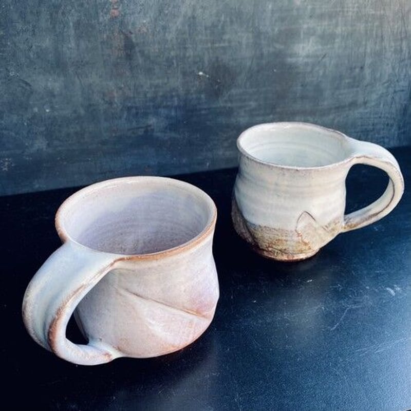 陶器 萩焼 和食器 作家 和モダン カフェ コーヒー ペアマグカップ