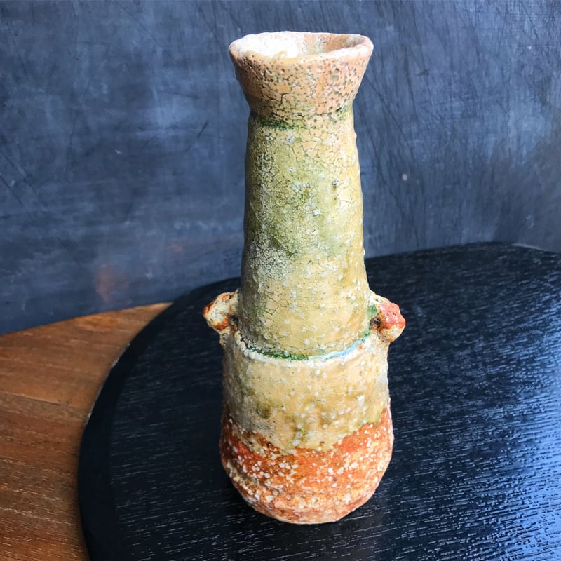 萩焼 梅田陶楽造の花器 道具 ] - 道具 萩焼 梅田陶楽造