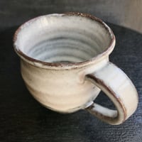 陶器 萩焼 和食器 作家 和モダン カフェ コーヒー マグカップ 灰桜  丸