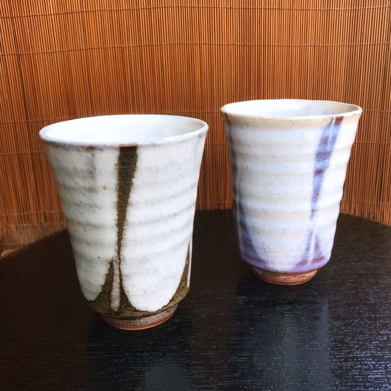 萩焼 ビアマグ2個セット 萩焼 窯元 萩陶苑 椿萩窯 茶碗 mint マグペア
