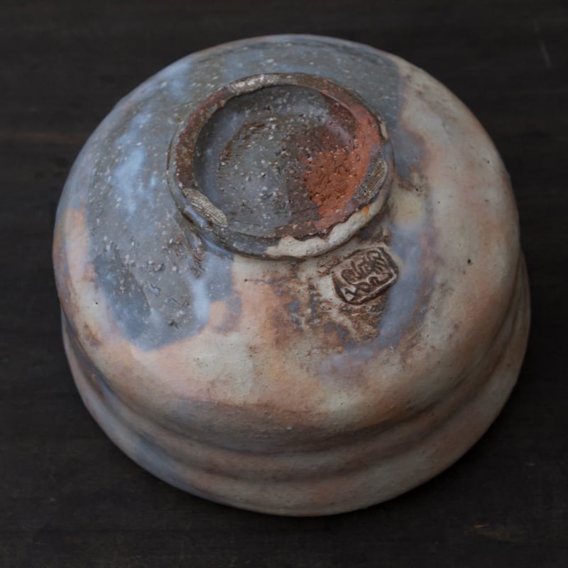 陶器 萩焼 輪花 野点 抹茶碗(木箱入） 林紅陽 作 | 陶器 和食器 萩焼の