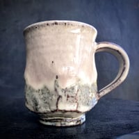 陶器 萩焼 和食器 作家 和モダン カフェ コーヒー マグカップ 灰桜  角