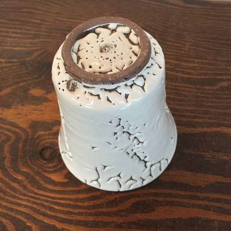 ◇◇陶器 萩焼 輪花◇◇ 焼酎グラス（梅花皮） 白景山 作 | 陶器 和