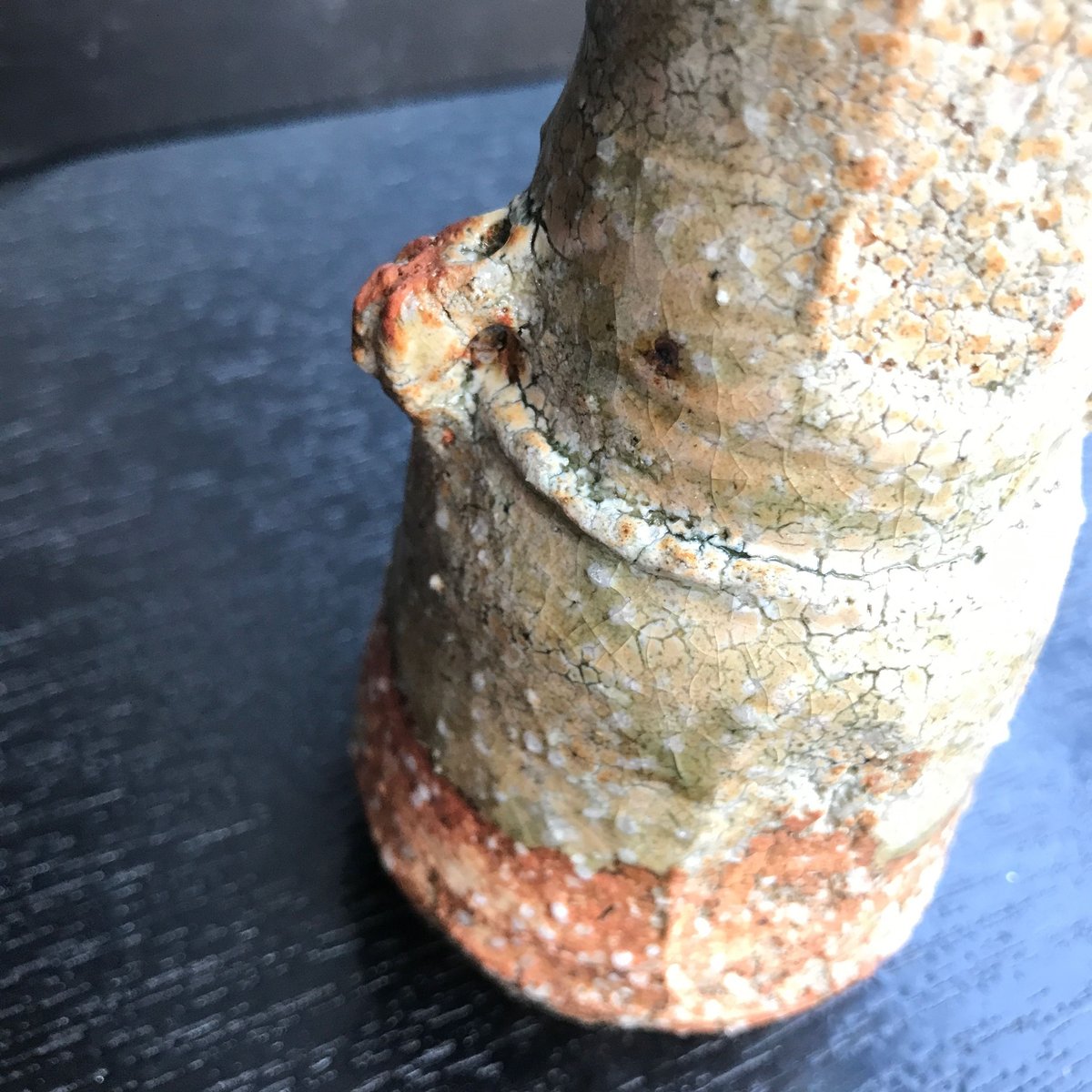 陶器 萩焼 和食器 作家 和モダン 鬼萩 耳付花瓶 黒田岳 | 陶器 和食器